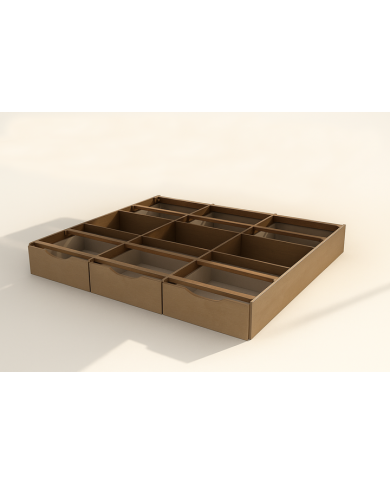 Lit à eau Confort (DUAL) à tiroirs